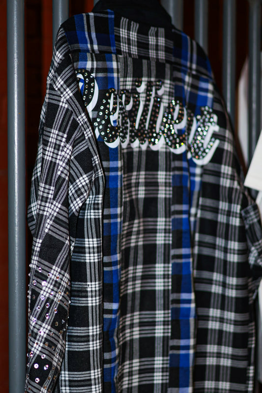 Black/Blue "Resilient" Flannel