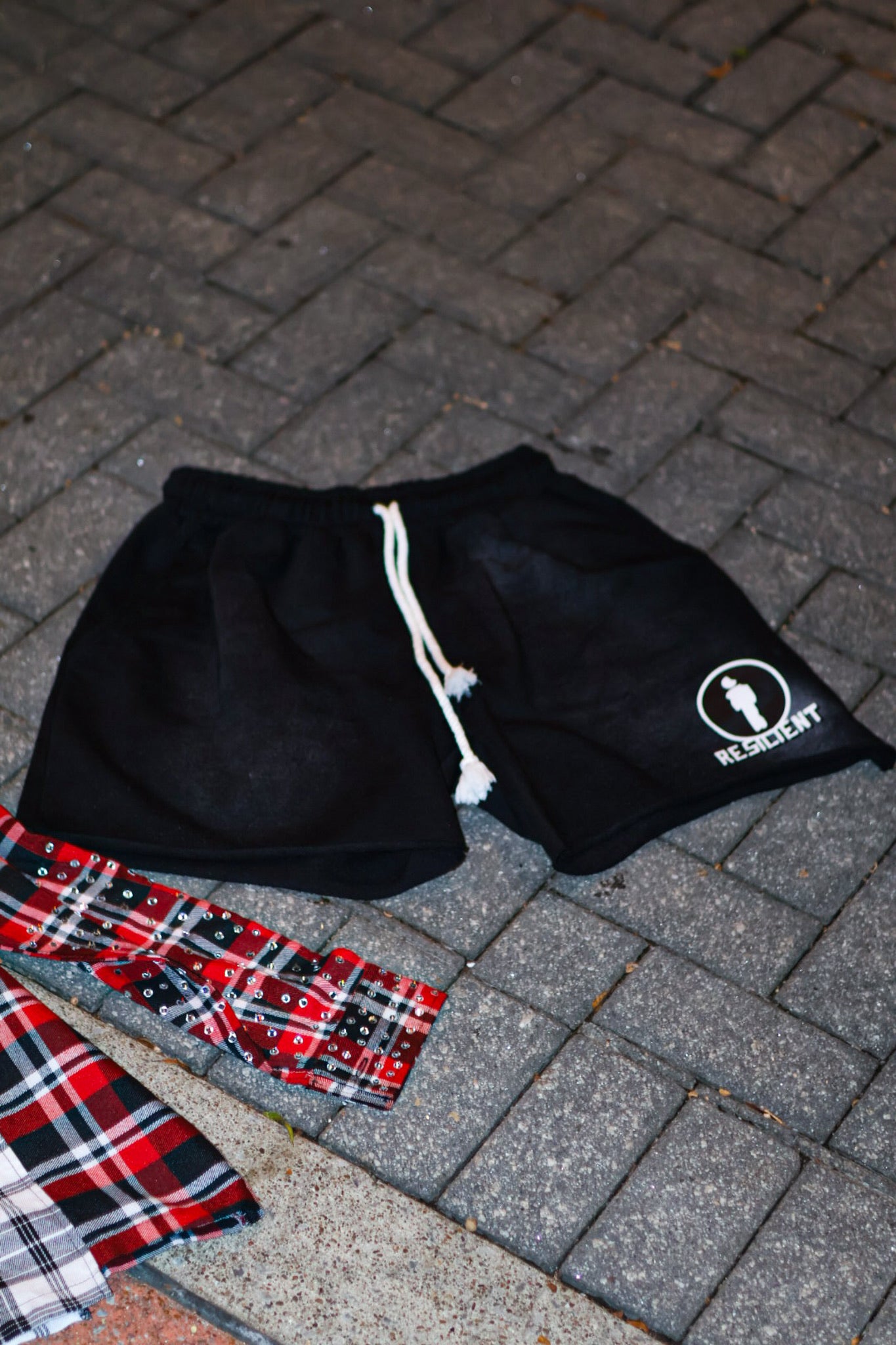 Black "Resilient Man" Shorts