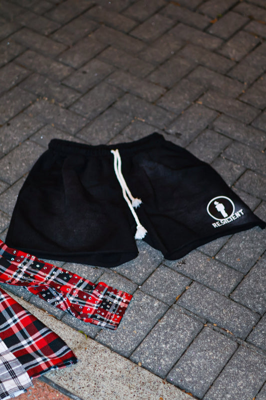 Black "Resilient Man" Shorts