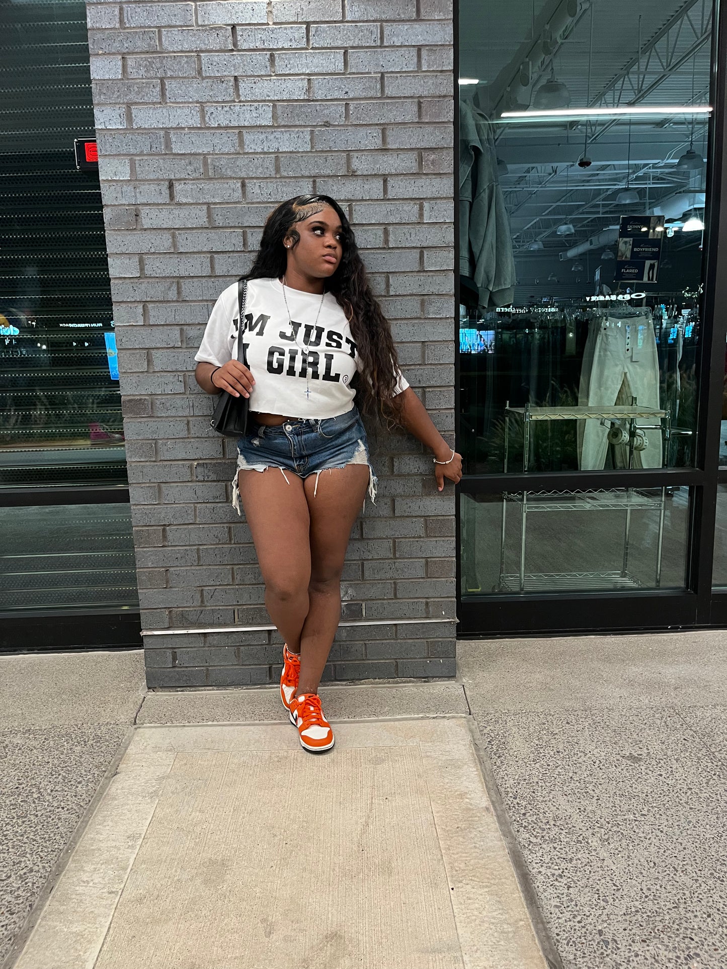 White "I'M JUST A GIRL" Tee